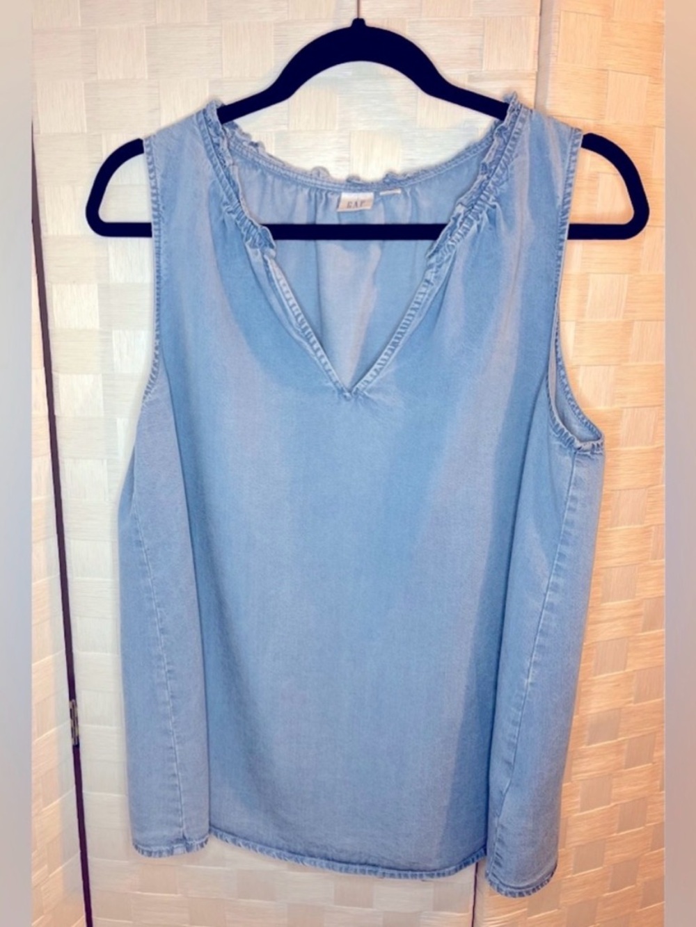 GAP Light Blue Denim Tank Top